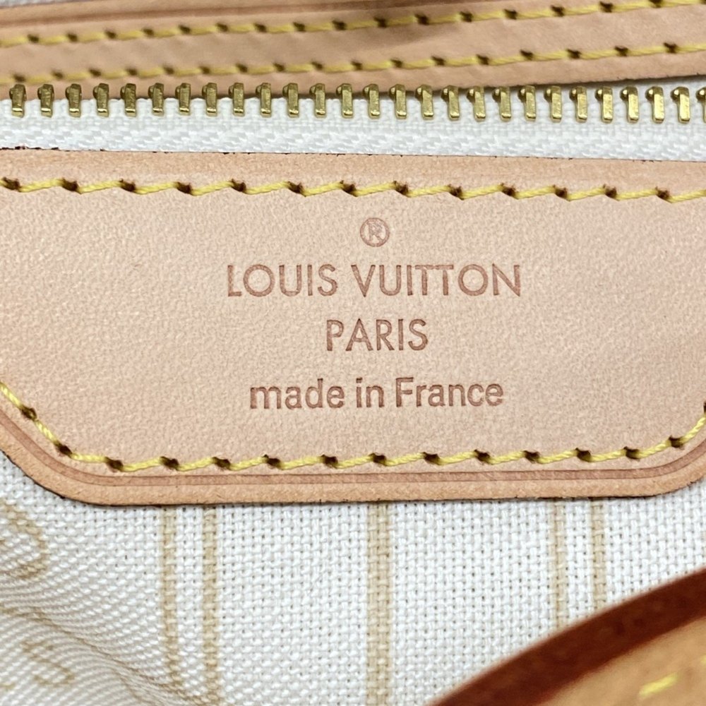 LOUIS VUITTON White Damier Neverfull MM Tote Bag - Picture 5 of 9